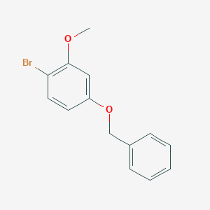 molecular formula C14H13BrO2 B066074 4-(Benzyloxy)-1-bromo-2-methoxybenzene CAS No. 171768-67-5