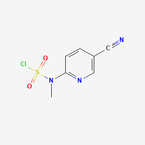 molecular formula C7H6ClN3O2S B6607556 N-(5-cyanopyridin-2-yl)-N-methylsulfamoylchloride CAS No. 2839157-07-0