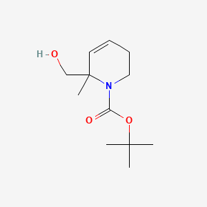 molecular formula C12H21NO3 B6607570 tert-butyl6-(hydroxymethyl)-6-methyl-1,2,3,6-tetrahydropyridine-1-carboxylate CAS No. 2580230-86-8