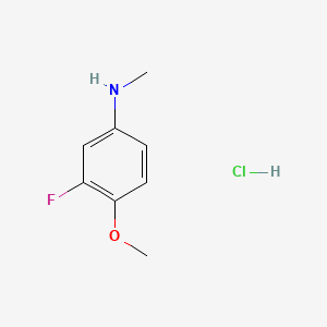 molecular formula C8H11ClFNO B6607739 3-fluoro-4-methoxy-N-methylanilinehydrochloride CAS No. 1216818-87-9