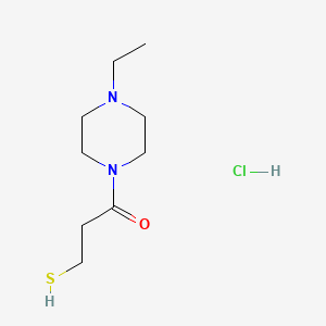 molecular formula C9H19ClN2OS B6607795 1-(4-ethylpiperazin-1-yl)-3-sulfanylpropan-1-one hydrochloride CAS No. 2287285-57-6