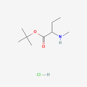 molecular formula C9H20ClNO2 B6607819 tert-butyl2-(methylamino)butanoatehydrochloride CAS No. 2839139-17-0