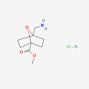 molecular formula C9H16ClNO3 B6607839 methyl4-(aminomethyl)-7-oxabicyclo[2.2.1]heptane-1-carboxylatehydrochloride CAS No. 2839144-23-7