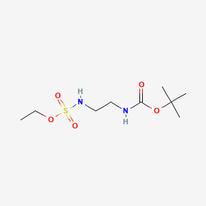 molecular formula C9H20N2O5S B6607848 tert-butylN-{2-[(ethoxysulfonyl)amino]ethyl}carbamate CAS No. 2839156-71-5