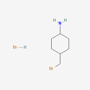 molecular formula C7H15Br2N B6607856 Rac-(1r,4r)-4-(bromomethyl)cyclohexan-1-aminehydrobromide,trans CAS No. 2839128-99-1