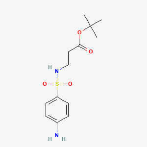 molecular formula C13H20N2O4S B6607956 tert-butyl3-(4-aminobenzenesulfonamido)propanoate CAS No. 2639434-49-2