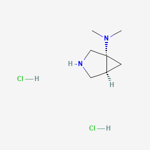 molecular formula C7H16Cl2N2 B6608180 (1R,5S)-N,N-dimethyl-3-azabicyclo[3.1.0]hexan-1-amine dihydrochloride CAS No. 2839128-76-4