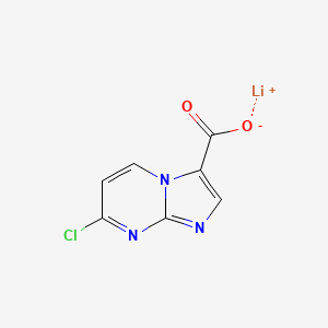 molecular formula C7H3ClLiN3O2 B6608184 lithium(1+) 7-chloroimidazo[1,2-a]pyrimidine-3-carboxylate CAS No. 2839138-71-3