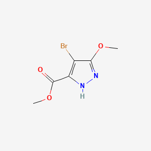molecular formula C6H7BrN2O3 B6608249 methyl 4-bromo-3-methoxy-1H-pyrazole-5-carboxylate CAS No. 2168016-04-2