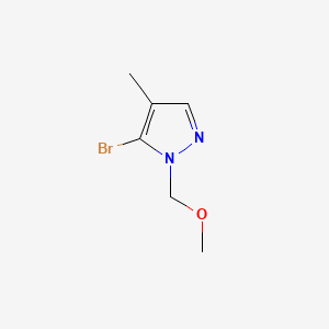molecular formula C6H9BrN2O B6608258 5-bromo-1-(methoxymethyl)-4-methyl-1H-pyrazole CAS No. 2839138-79-1