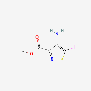 molecular formula C5H5IN2O2S B6608268 methyl 4-amino-5-iodo-1,2-thiazole-3-carboxylate CAS No. 2839139-57-8