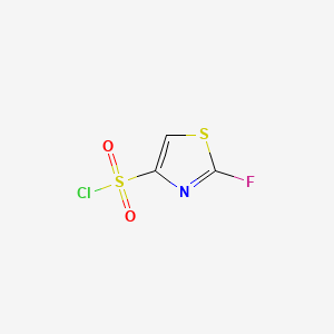 molecular formula C3HClFNO2S2 B6608359 2-fluoro-1,3-thiazole-4-sulfonyl chloride CAS No. 2839139-68-1