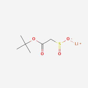 molecular formula C6H11LiO4S B6608372 lithium(1+)2-(tert-butoxy)-2-oxoethane-1-sulfinate CAS No. 2839157-94-5