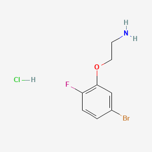 molecular formula C8H10BrClFNO B6608399 2-(5-bromo-2-fluorophenoxy)ethan-1-amine hydrochloride CAS No. 2839143-22-3