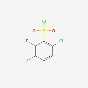 molecular formula C6H2Cl2FIO2S B6608443 6-chloro-2-fluoro-3-iodobenzene-1-sulfonyl chloride CAS No. 2383595-10-4