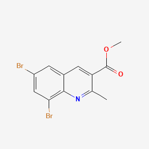 molecular formula C12H9Br2NO2 B6608450 methyl 6,8-dibromo-2-methylquinoline-3-carboxylate CAS No. 2839138-22-4
