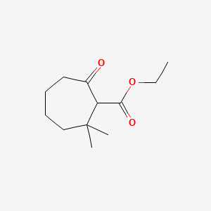 molecular formula C12H20O3 B6608606 ethyl 2,2-dimethyl-7-oxocycloheptane-1-carboxylate CAS No. 1035798-43-6