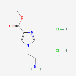 molecular formula C7H13Cl2N3O2 B6608608 methyl 1-(2-aminoethyl)-1H-imidazole-4-carboxylate dihydrochloride CAS No. 2866322-38-3