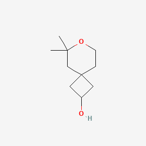 molecular formula C10H18O2 B6608645 6,6-dimethyl-7-oxaspiro[3.5]nonan-2-ol CAS No. 2866308-24-7