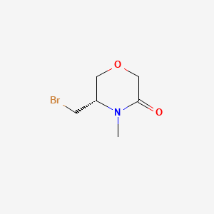 B6608662 (5S)-5-(bromomethyl)-4-methylmorpholin-3-one CAS No. 2866253-69-0