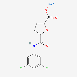 molecular formula C12H10Cl2NNaO4 B6608777 sodium 5-[(3,5-dichlorophenyl)carbamoyl]oxolane-2-carboxylate CAS No. 2637429-95-7