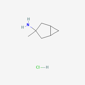 molecular formula C7H14ClN B6608781 3-methylbicyclo[3.1.0]hexan-3-amine hydrochloride CAS No. 2866322-96-3
