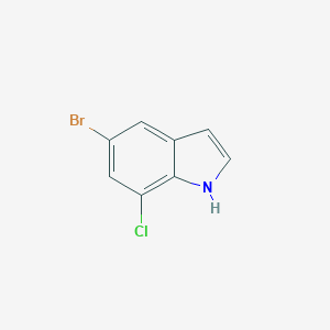 molecular formula C8H5BrClN B066088 5-bromo-7-chloro-1H-indole CAS No. 180623-89-6