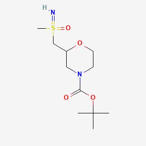 molecular formula C11H22N2O4S B6608843 tert-butyl 2-{[imino(methyl)oxo-lambda6-sulfanyl]methyl}morpholine-4-carboxylate CAS No. 2361993-55-5