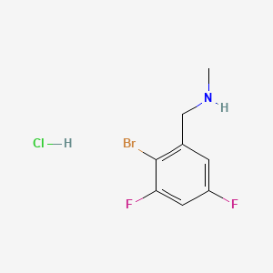molecular formula C8H9BrClF2N B6608922 [(2-bromo-3,5-difluorophenyl)methyl](methyl)amine hydrochloride CAS No. 2866323-83-1