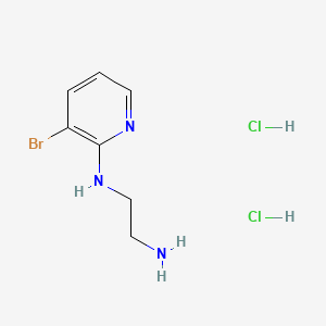 molecular formula C7H12BrCl2N3 B6608950 N1-(3-bromopyridin-2-yl)ethane-1,2-diamine dihydrochloride CAS No. 2866353-16-2