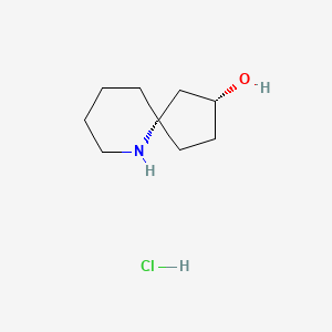 molecular formula C9H18ClNO B6609100 rac-(2R,5S)-6-azaspiro[4.5]decan-2-ol hydrochloride CAS No. 2866323-28-4