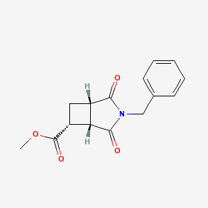 molecular formula C15H15NO4 B6609120 rac-methyl (1R,5R,6S)-3-benzyl-2,4-dioxo-3-azabicyclo[3.2.0]heptane-6-carboxylate CAS No. 2137720-99-9