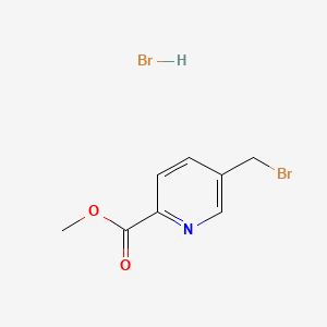 molecular formula C8H9Br2NO2 B6609134 methyl 5-(bromomethyl)pyridine-2-carboxylate hydrobromide CAS No. 2866334-98-5