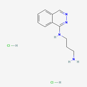 molecular formula C11H16Cl2N4 B6609154 N1-(phthalazin-1-yl)propane-1,3-diamine dihydrochloride CAS No. 166115-46-4