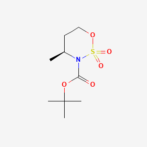 molecular formula C9H17NO5S B6609264 tert-butyl (4S)-4-methyl-2,2-dioxo-1,2lambda6,3-oxathiazinane-3-carboxylate CAS No. 1850305-51-9