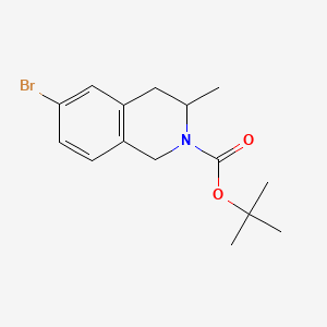 molecular formula C15H20BrNO2 B6609377 tert-butyl 6-bromo-3-methyl-1,2,3,4-tetrahydroisoquinoline-2-carboxylate CAS No. 2680701-84-0