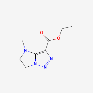 molecular formula C8H12N4O2 B6609390 ethyl 4-methyl-4H,5H,6H-imidazo[1,2-c][1,2,3]triazole-3-carboxylate CAS No. 2110728-55-5