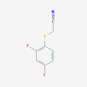 molecular formula C8H5F2NS B066095 (2,4-Difluorophenylthio)acetonitrile CAS No. 175277-63-1
