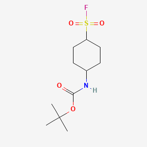 molecular formula C11H20FNO4S B6609609 rac-tert-butyl N-[(1s,4s)-4-(fluorosulfonyl)cyclohexyl]carbamate CAS No. 2353354-97-7