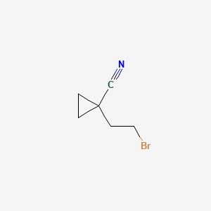molecular formula C6H8BrN B6610180 1-(2-bromoethyl)cyclopropane-1-carbonitrile CAS No. 2757923-27-4