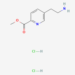 molecular formula C9H14Cl2N2O2 B6610332 methyl 5-(2-aminoethyl)pyridine-2-carboxylate dihydrochloride CAS No. 2763758-38-7