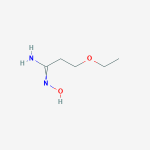 molecular formula C5H12N2O2 B066104 3-ethoxy-N'-hydroxypropanimidamide CAS No. 188720-03-8