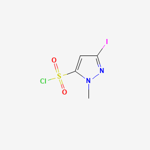 3-iodo-1-methyl-1H-pyrazole-5-sulfonyl chloride
