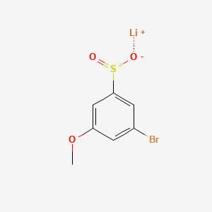 lithium(1+) 3-bromo-5-methoxybenzene-1-sulfinate
