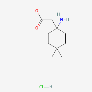 methyl 2-(1-amino-4,4-dimethylcyclohexyl)acetate hydrochloride