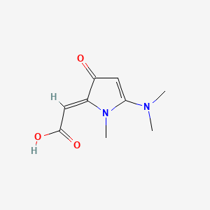 2-[(2Z)-5-(dimethylamino)-1-methyl-3-oxo-2,3-dihydro-1H-pyrrol-2-ylidene]acetic acid