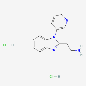 2-[1-(pyridin-3-yl)-1H-1,3-benzodiazol-2-yl]ethan-1-amine dihydrochloride