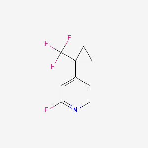 2-fluoro-4-[1-(trifluoromethyl)cyclopropyl]pyridine