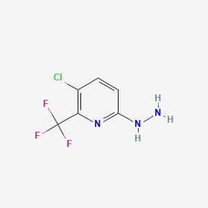 3-chloro-6-hydrazinyl-2-(trifluoromethyl)pyridine
