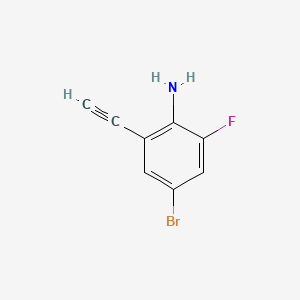 molecular formula C8H5BrFN B6610517 4-bromo-2-ethynyl-6-fluoroaniline CAS No. 2866317-07-7